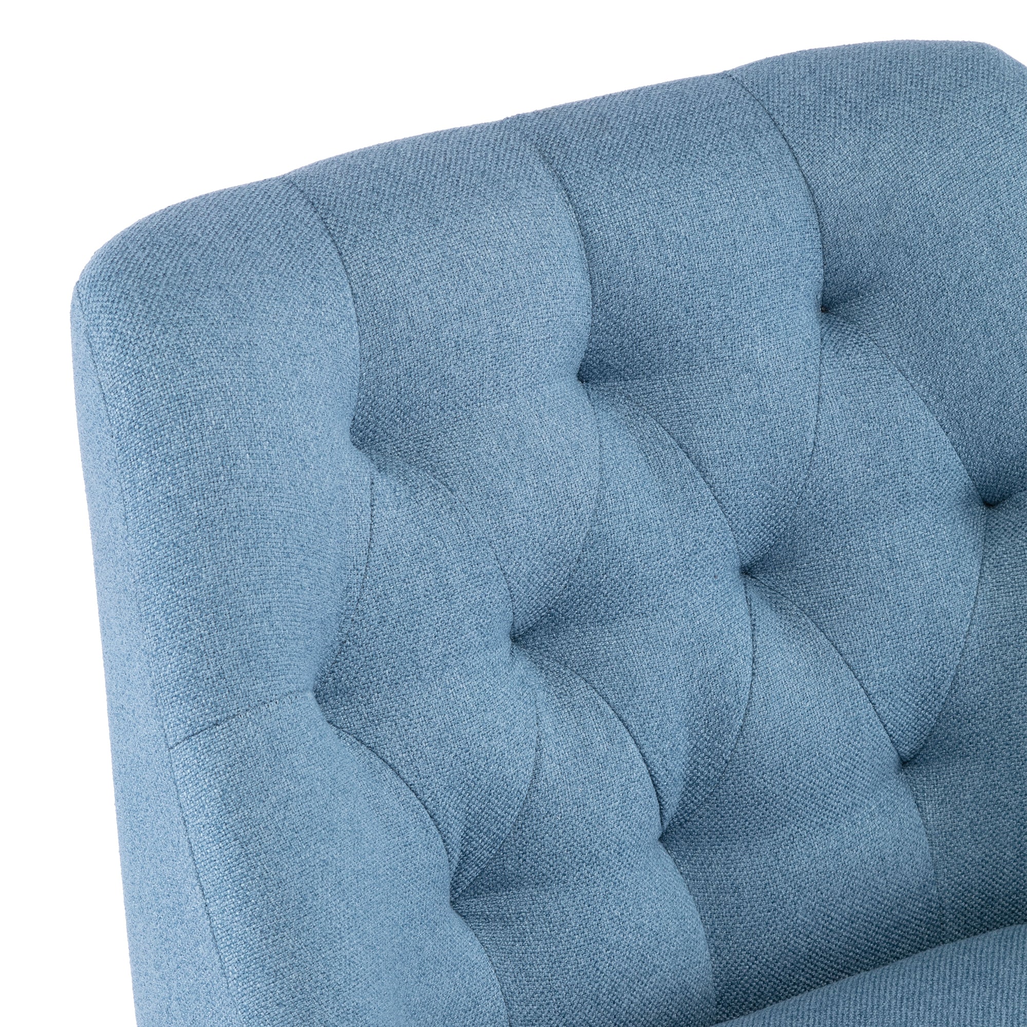 Modern Swivel Shell Chair  - Blue