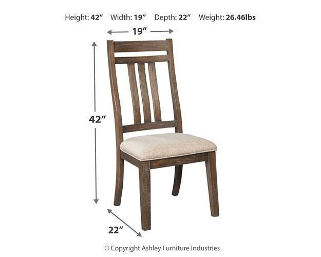 Rustic Solid Wood Dining Chair (Set of 2) - Brown