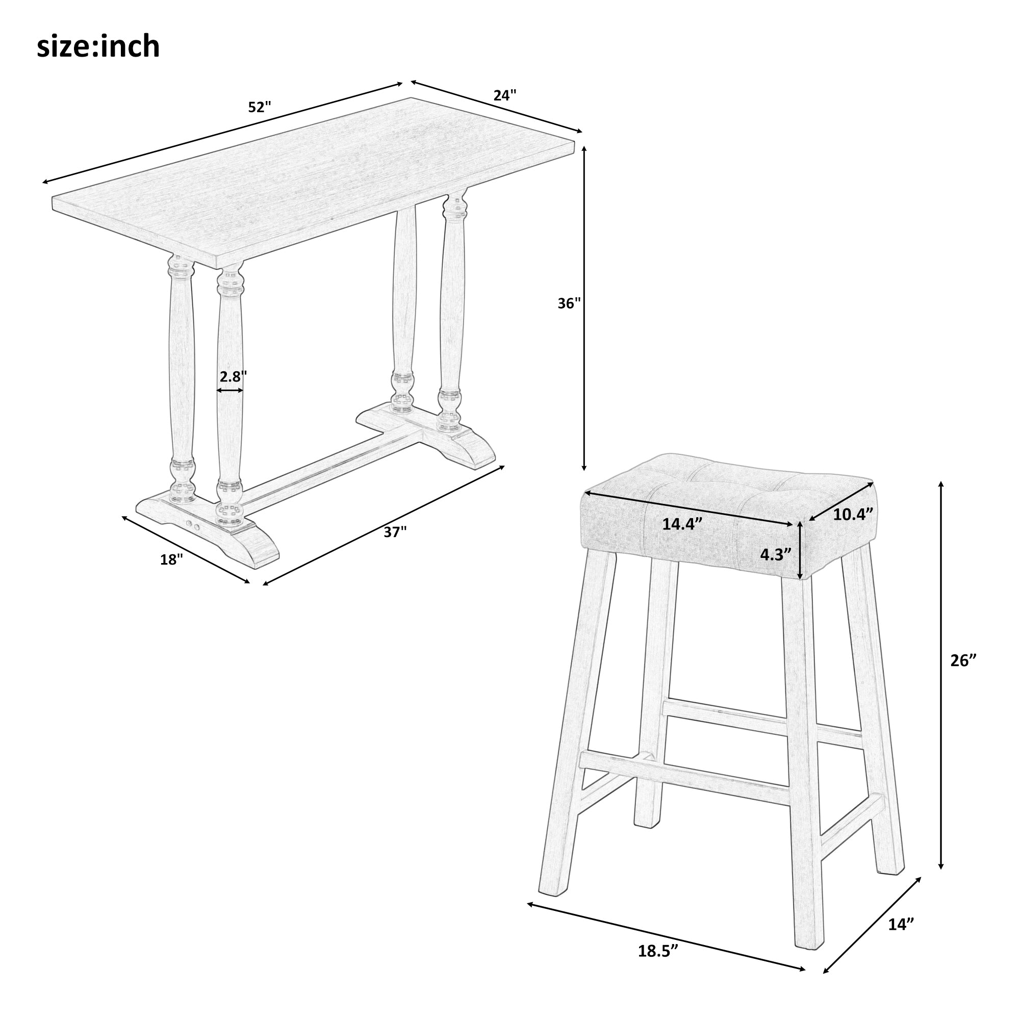 5-Piece Dining Set