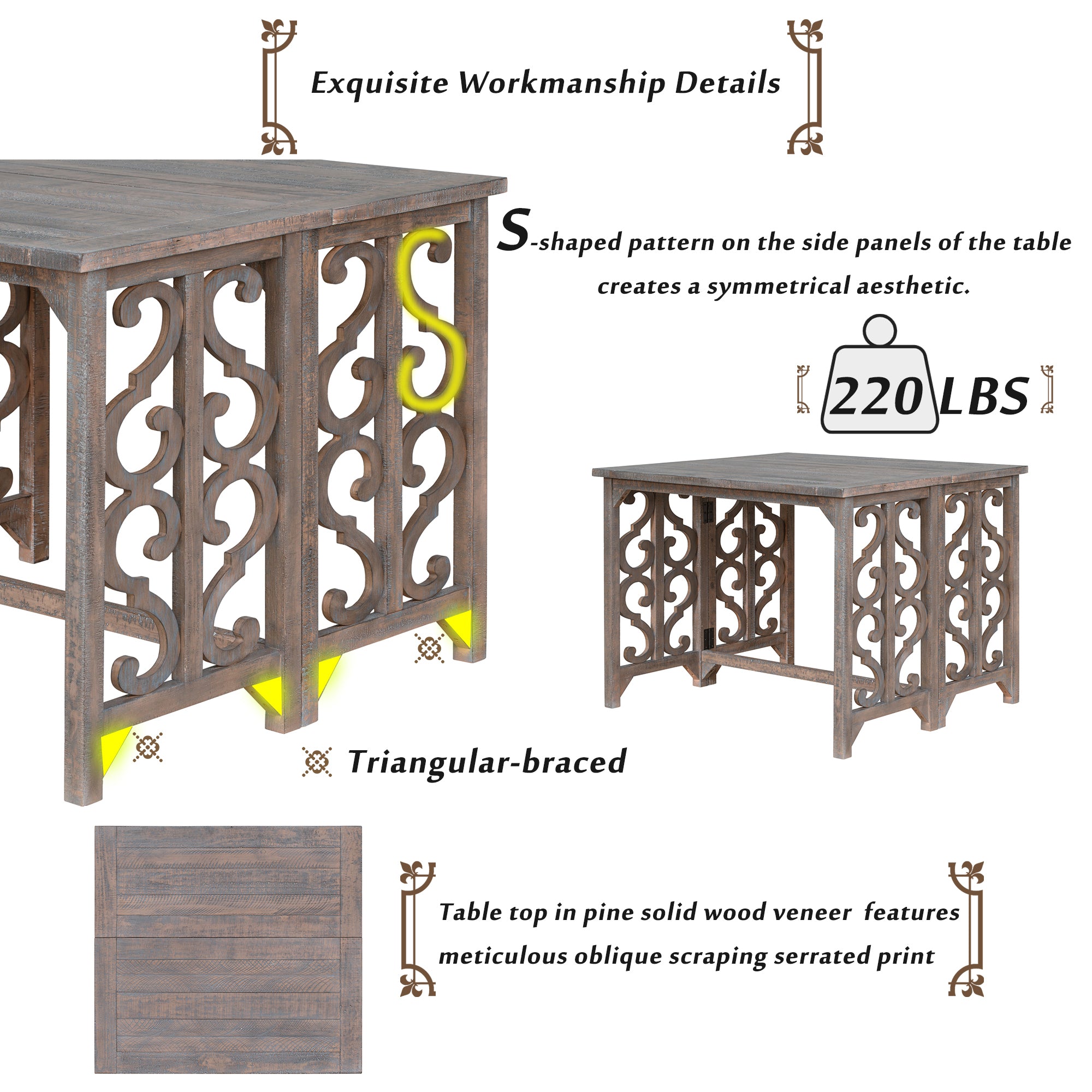 Foldable dining table