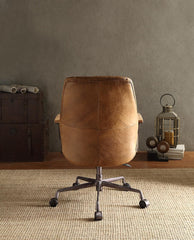 Vintage Office Chair, Top Grain Leather - Coffee