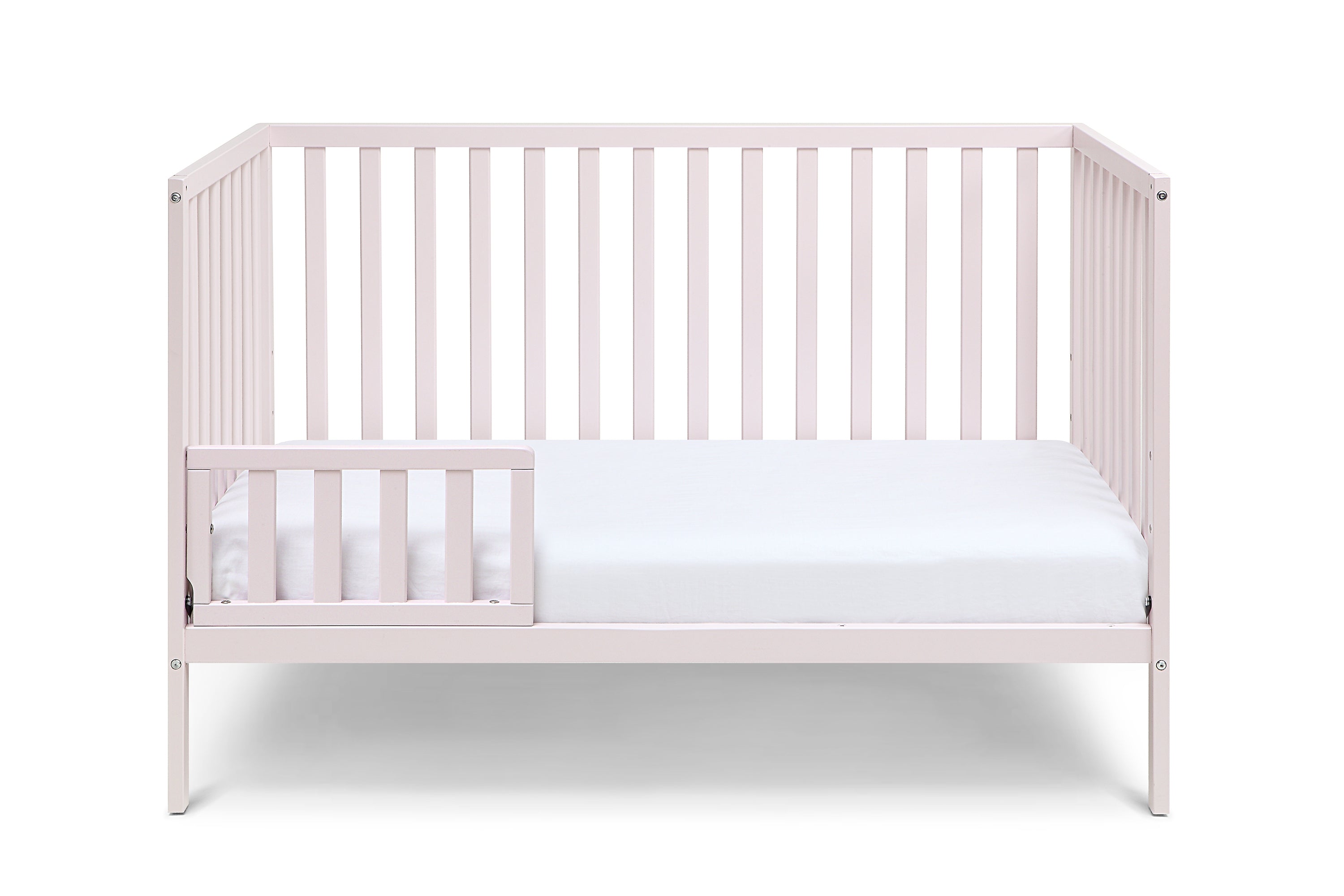 Pastel Pink 3-in-1 Convertible Island Crib