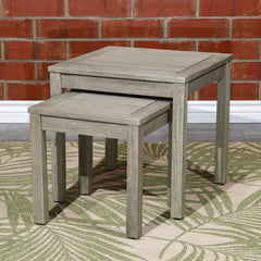 2-Piece Eucalyptus Nesting Table Set - Driftwood Gray