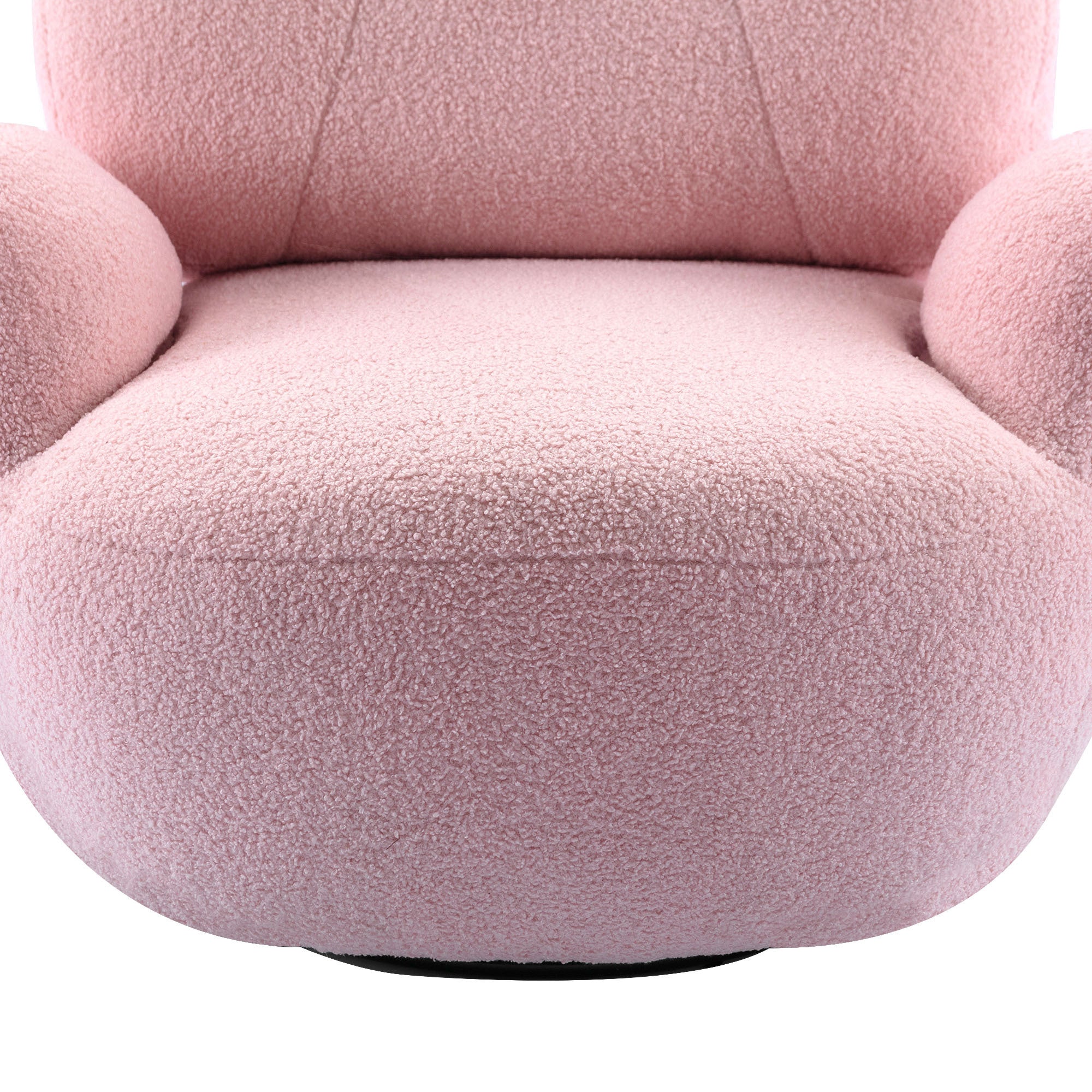 Teddy Short Plush Particle Velvet Armchair,