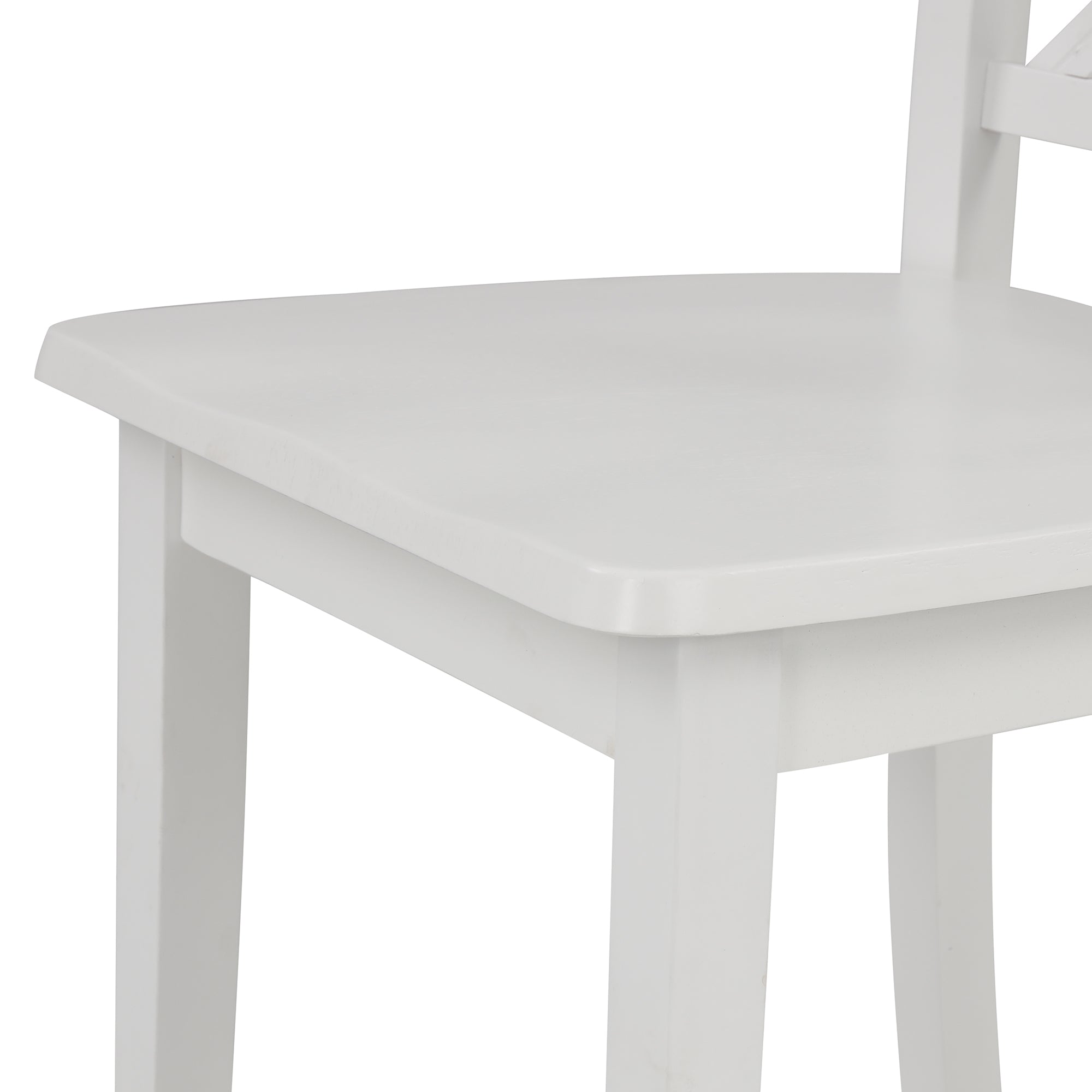 5 Pieces Dining Table and Chairs Set for 4 Persons - White