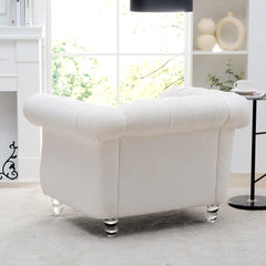 1 Seater Sofa For Living Room - White