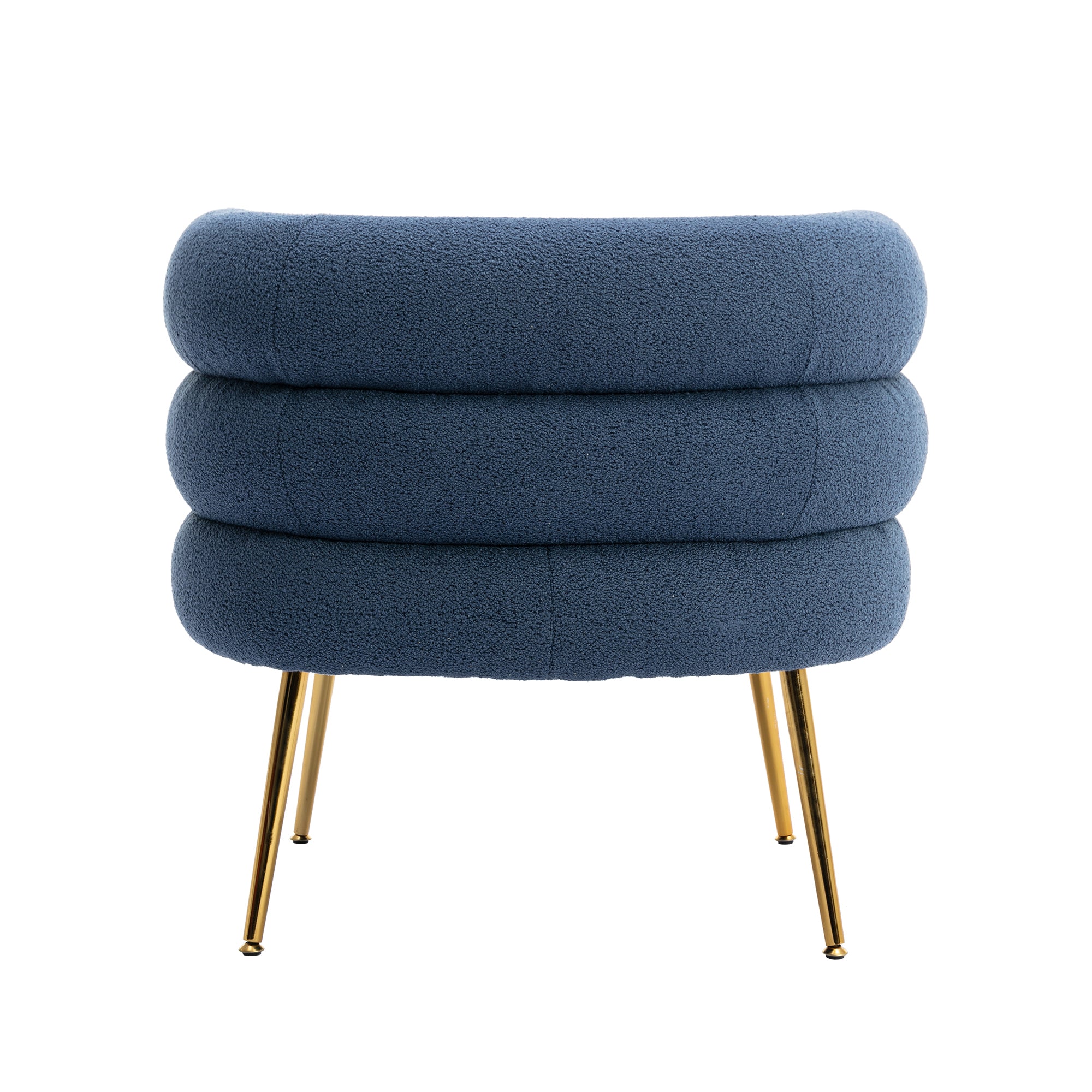 Accent Chair with Golden Feet - Navy