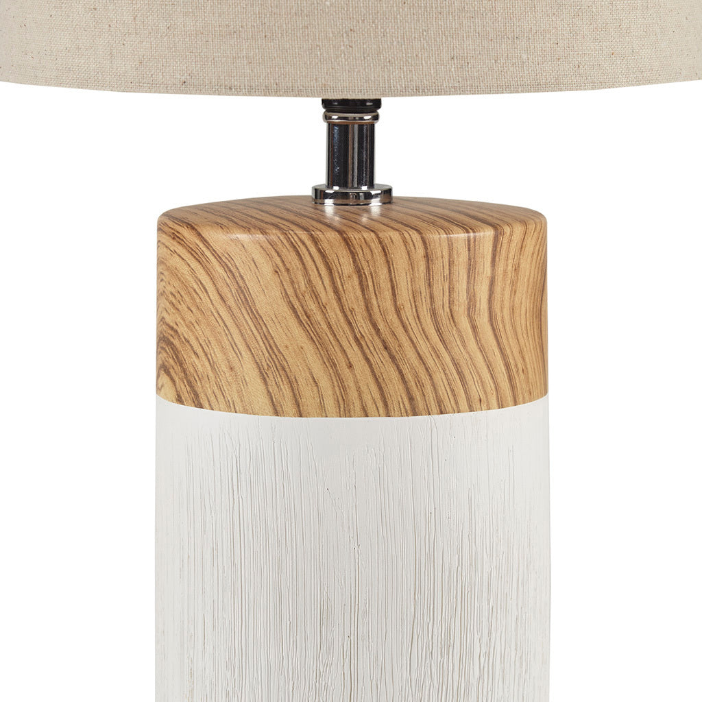 Nicolo Textured Ceramic Table Lamp - White