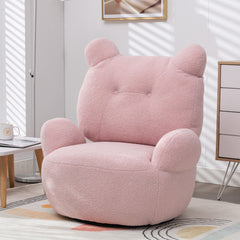 Teddy Short Plush Particle Velvet Armchair,