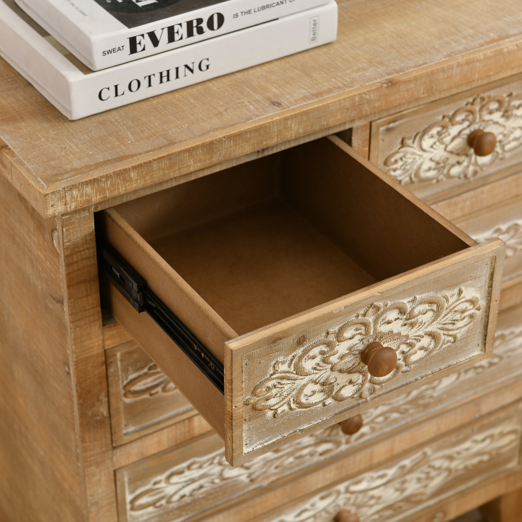 Farmhouse Cabinet Style Wooden Chest