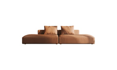 Elegant Modular Sofa Couch - Brown