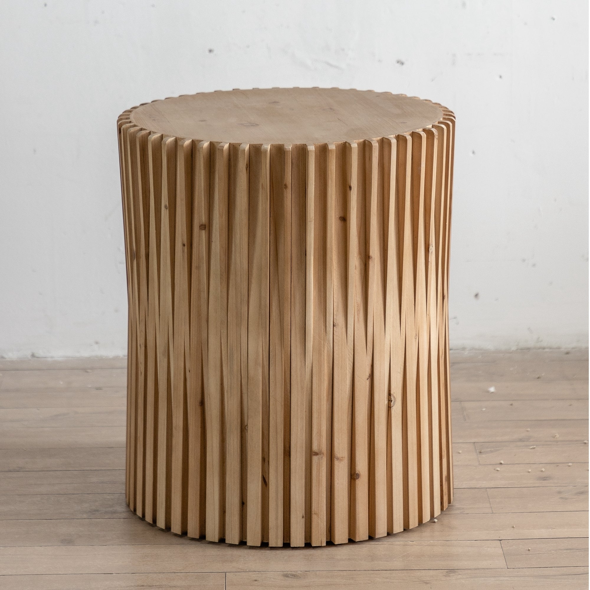 Retro Fashion Style Cylindrical Coffee Table  - Natural