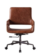 Vintage Office Chair, Top Grain Leather - Cocoa Brown