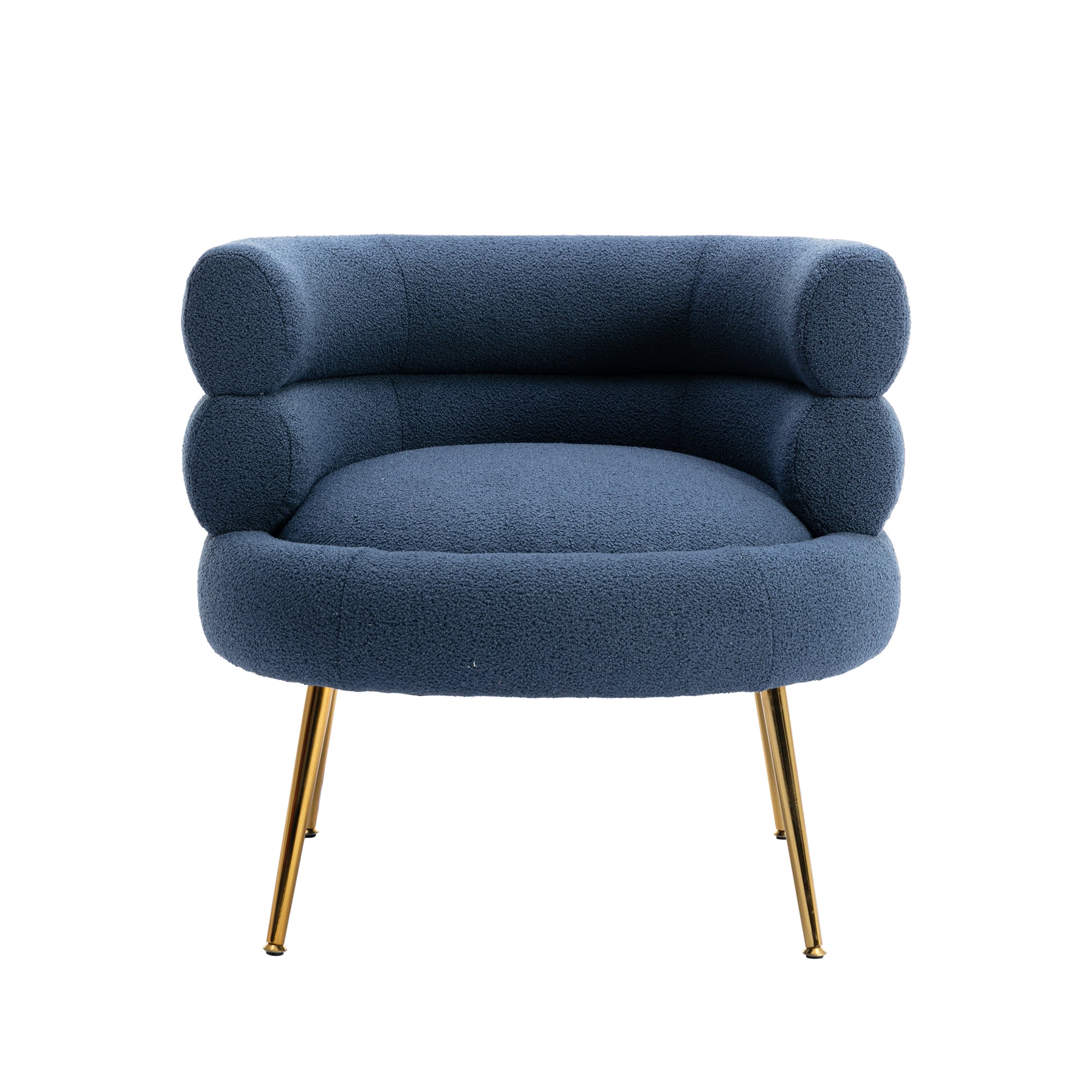 Accent Chair with Golden Feet - Navy