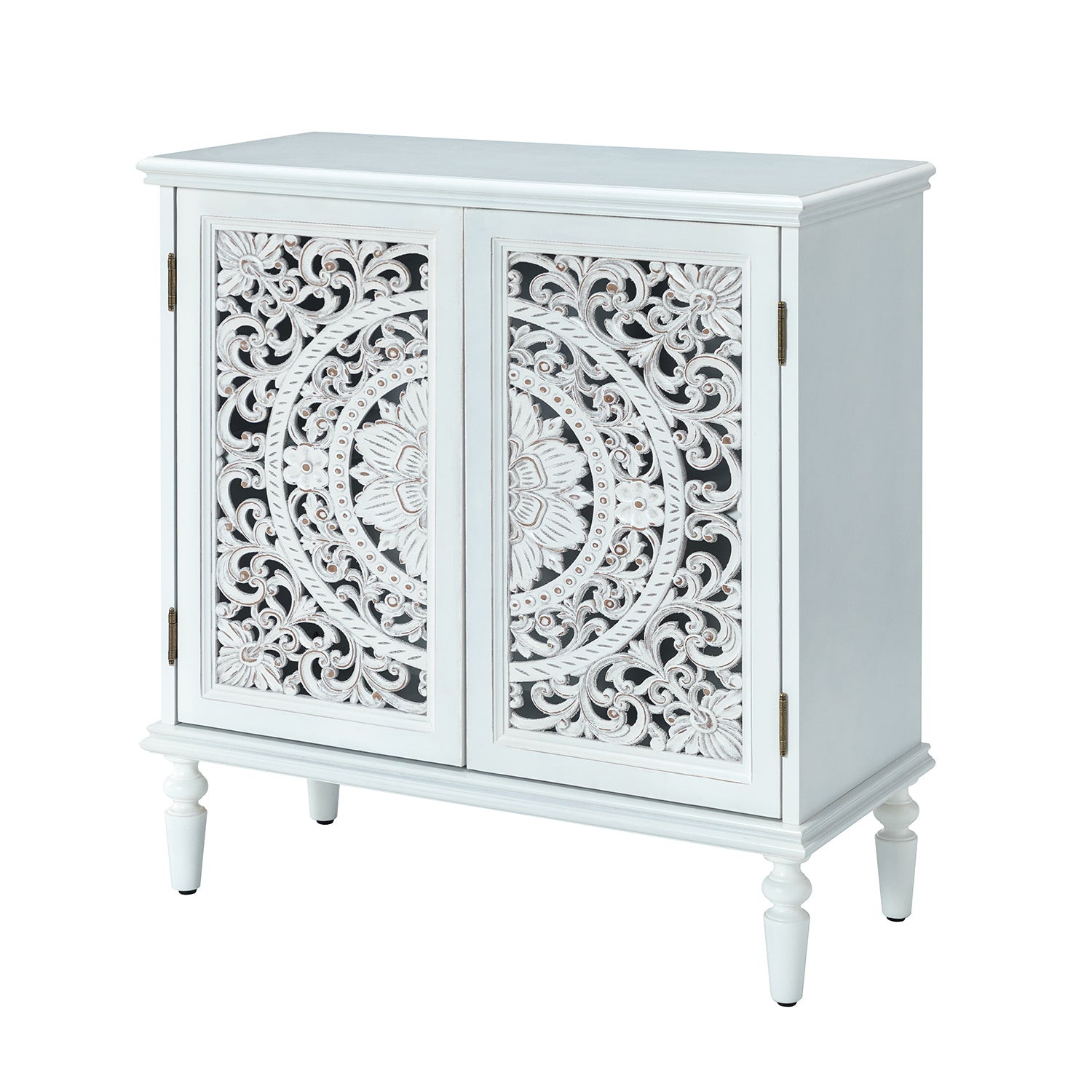 32" Tall 2-Door Accent Cabinet - White