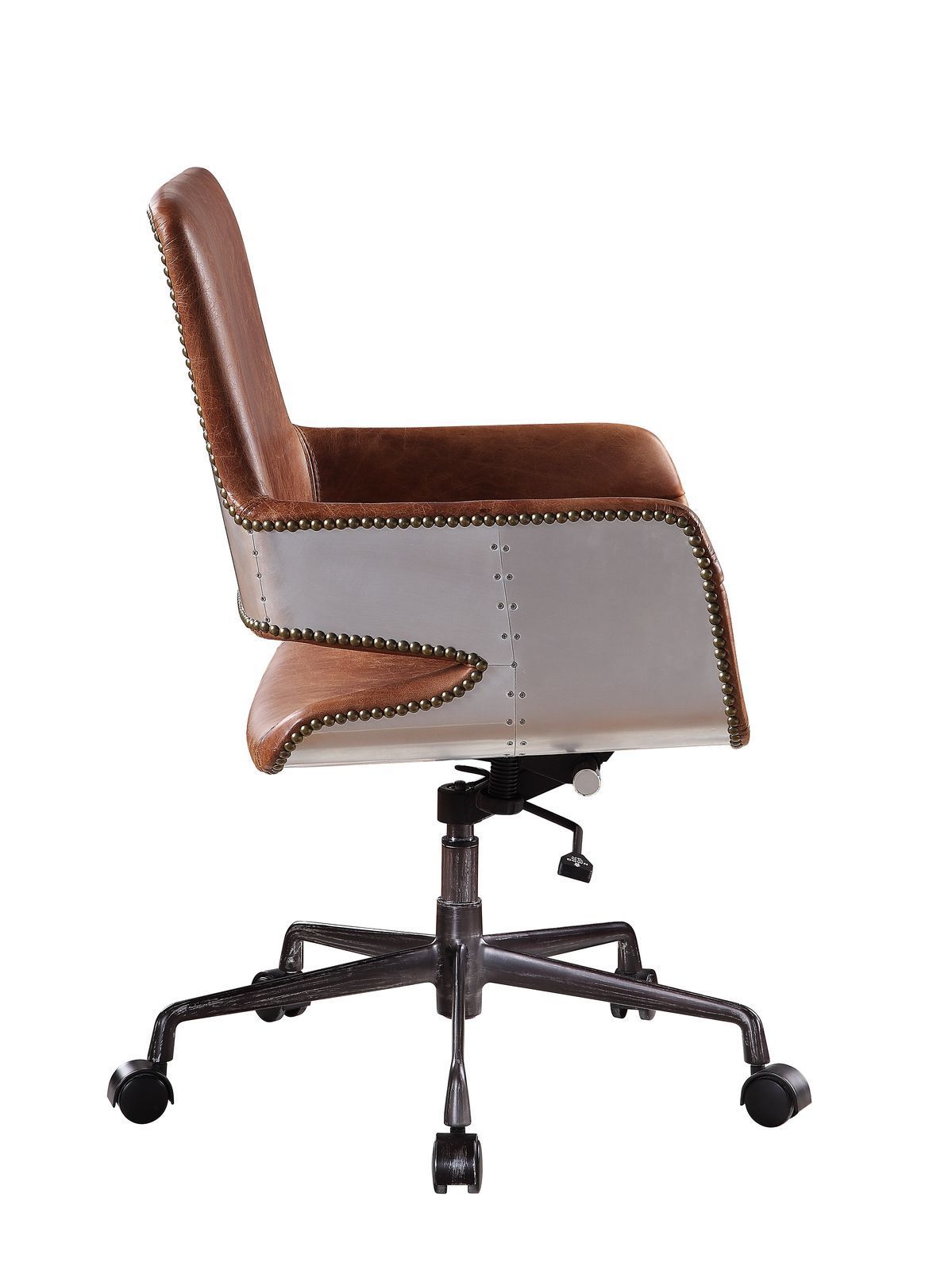 Vintage Office Chair, Top Grain Leather - Cocoa Brown