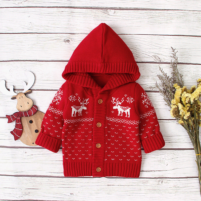 Christmas Baby Coat Hooded