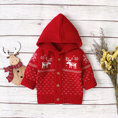 Christmas Baby Coat Hooded