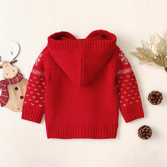 Christmas Baby Coat Hooded