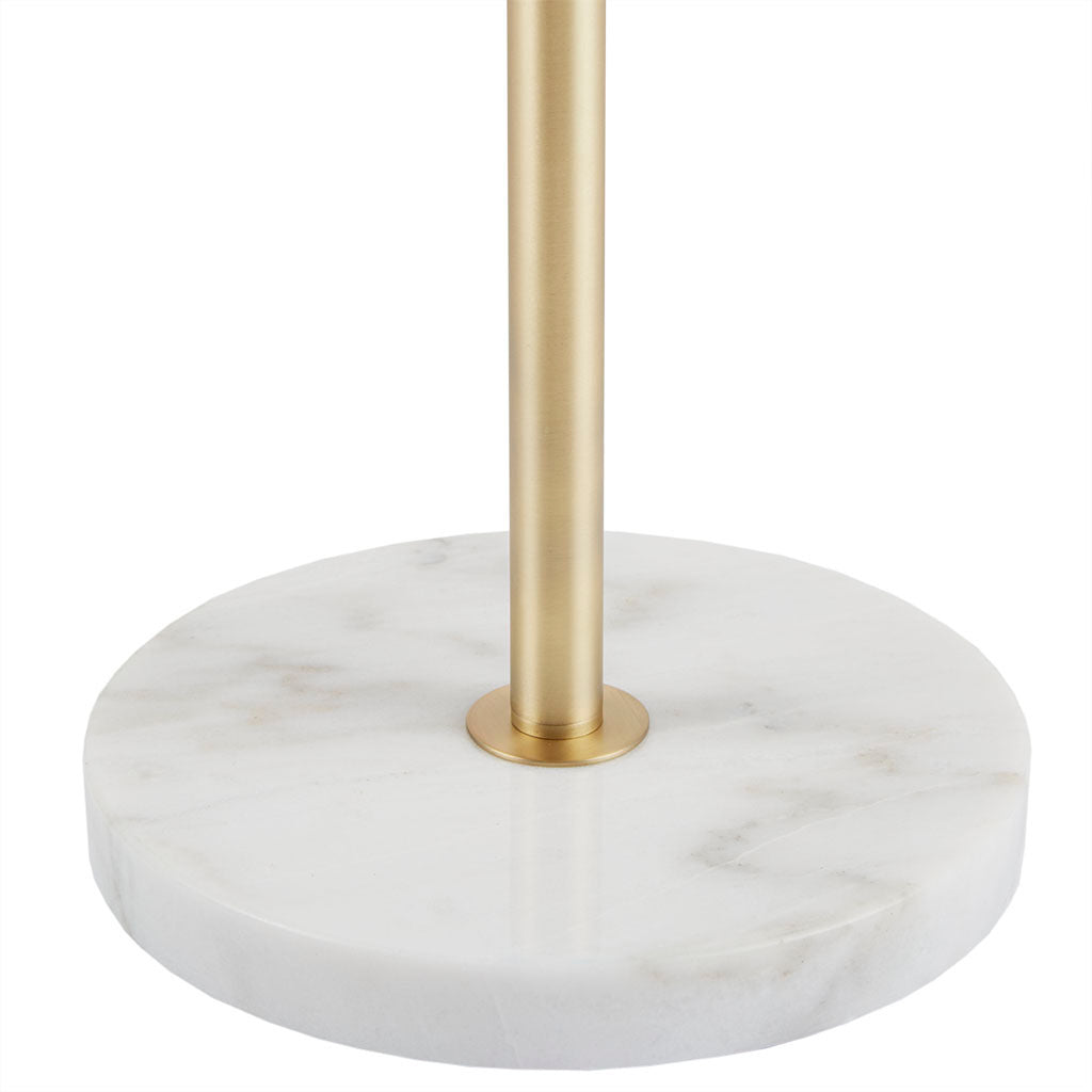 Holloway 3-Globe Light Floor Lamp with Marble Base - Gold