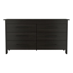 6 Drawer Double Dresser - Black